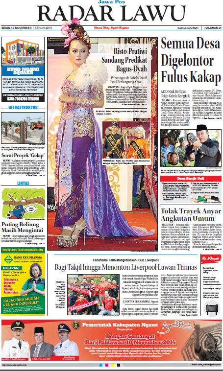Jawa Pos Radar Lawu edisi 10 November