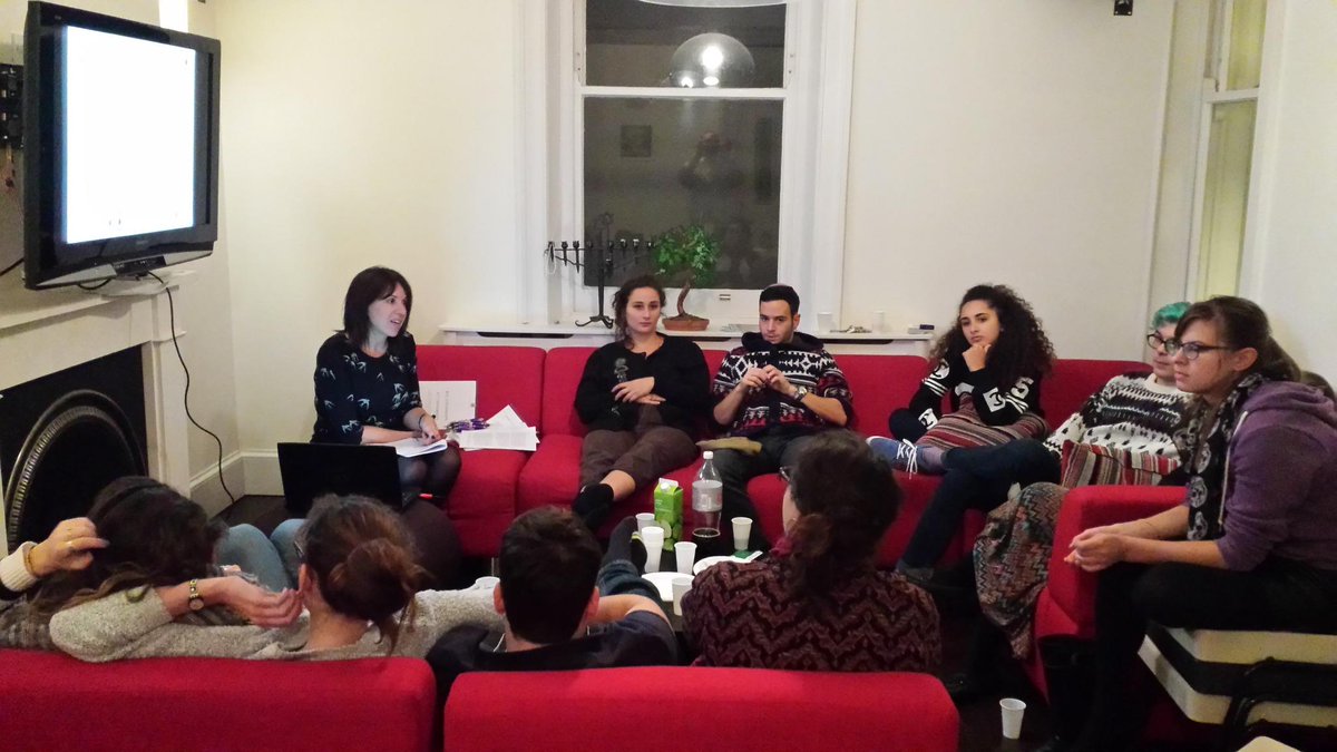 Had a amazing evening with <a href="/BtonSussexJSoc/">Brighton&Sussex JSoc</a> students. Laura Lehmann from <a href="/JewishWomensAid/">Jewish Women's Aid</a> was brilliant! Thank you