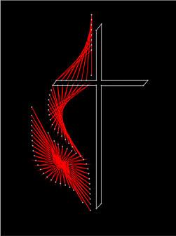 StringArtFun's tweet image. Free string art cross and flame pattern to download and print. stringart.ismycraft.com/stringart/stri…
