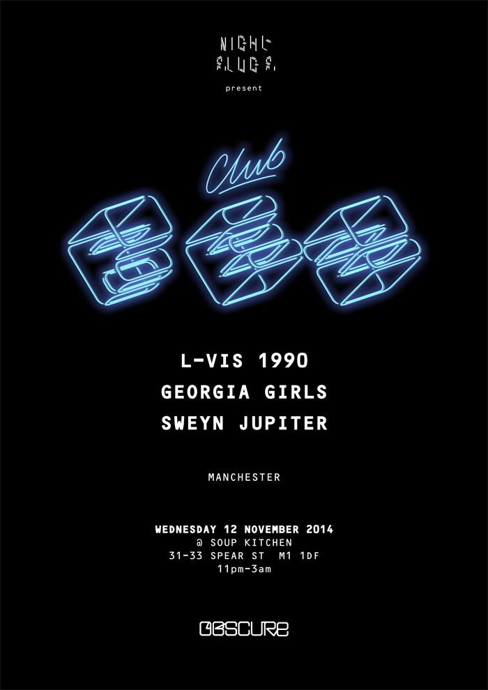 nightslugs's tweet photo. L-Vis will replace @1helix in Manny tomorrow nite:
#ClubRez @ Soup Kitchen
@lvis1990 @Georgia_Girlzz @sweynjupiter http://t.co/LxSTX9mLrT