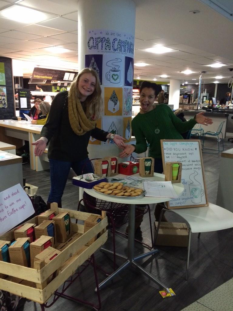 CuppaCampaign's tweet photo. Come check us out in the stannary, we are sellin ecoffee cups and giving out yummy lemon biscuits :) http://t.co/EPvxeDBzQk