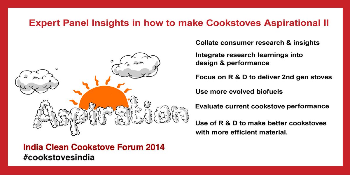 Final Insights from Expert Panel making cookstoves aspirational @ India Clean Cookstove Forum 2014 #cookstovesindia