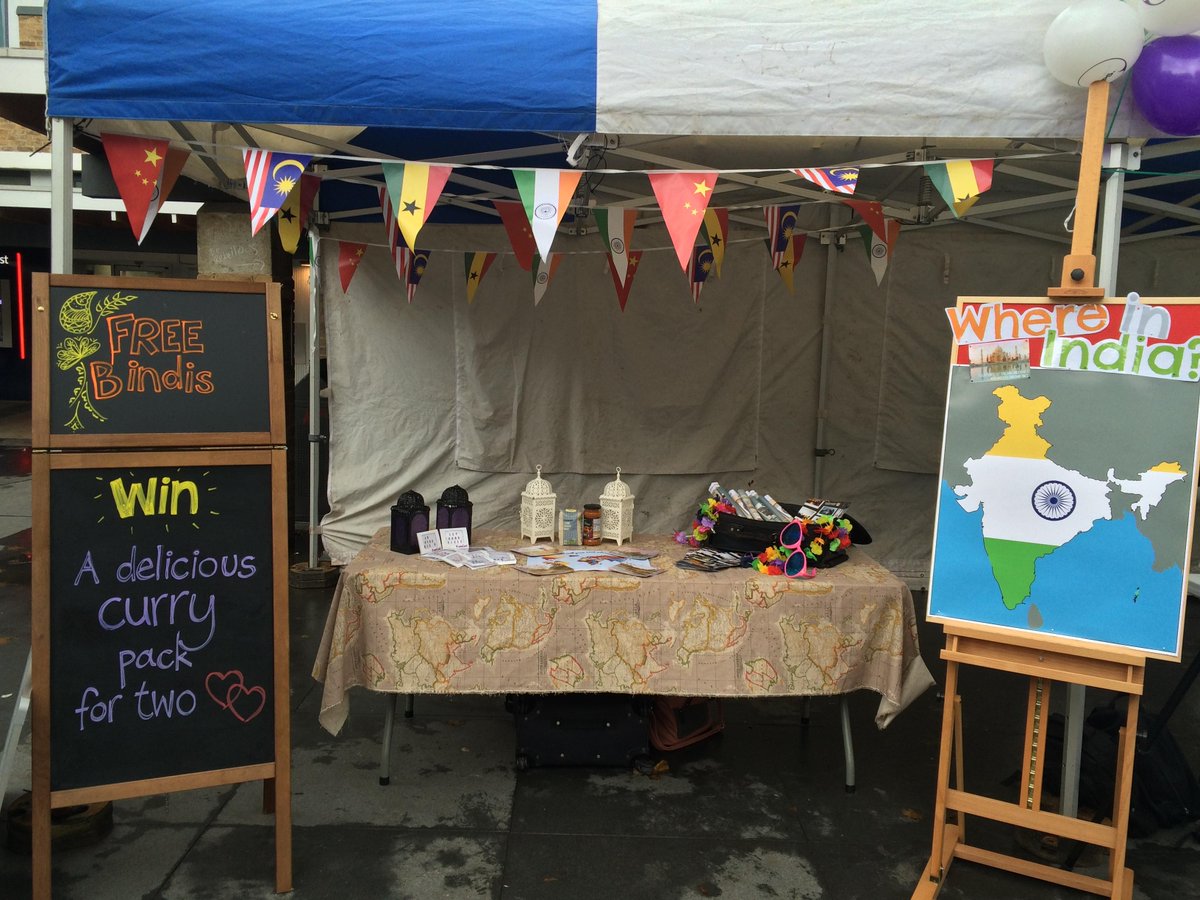 LancasterSU's tweet image. Pop down to Alex Sq &amp;amp; find out more about travelling with us. Check out our inspiring #India stall - Free bindis yay!