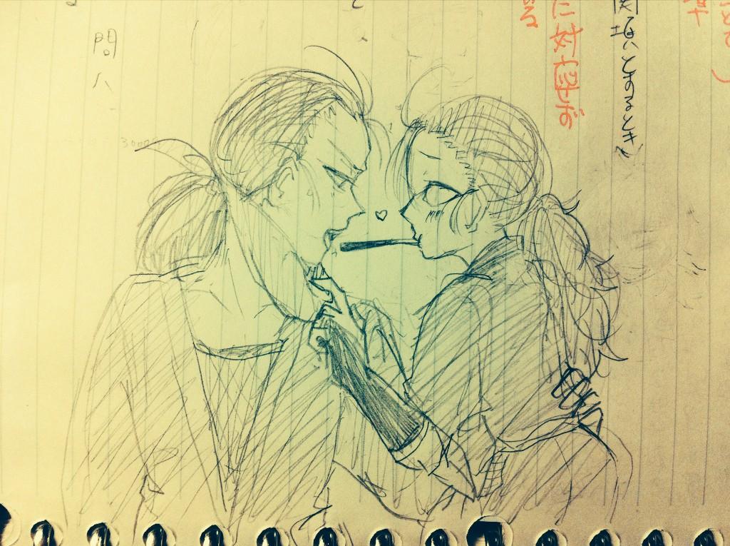 凄白ポッキーゲーム
らくがき 