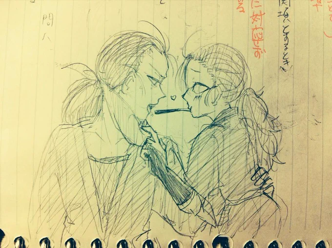 凄白ポッキーゲーム
らくがき 
