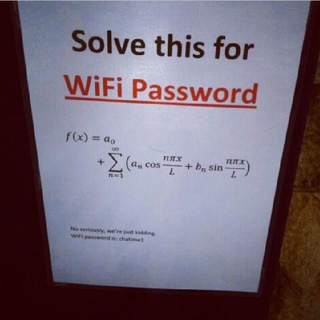 FC_Paulighters's tweet photo. Klo Mau nanya pass WiFi Jawabnnya ini gmn ya? http://t.co/O97o0Nm7s7