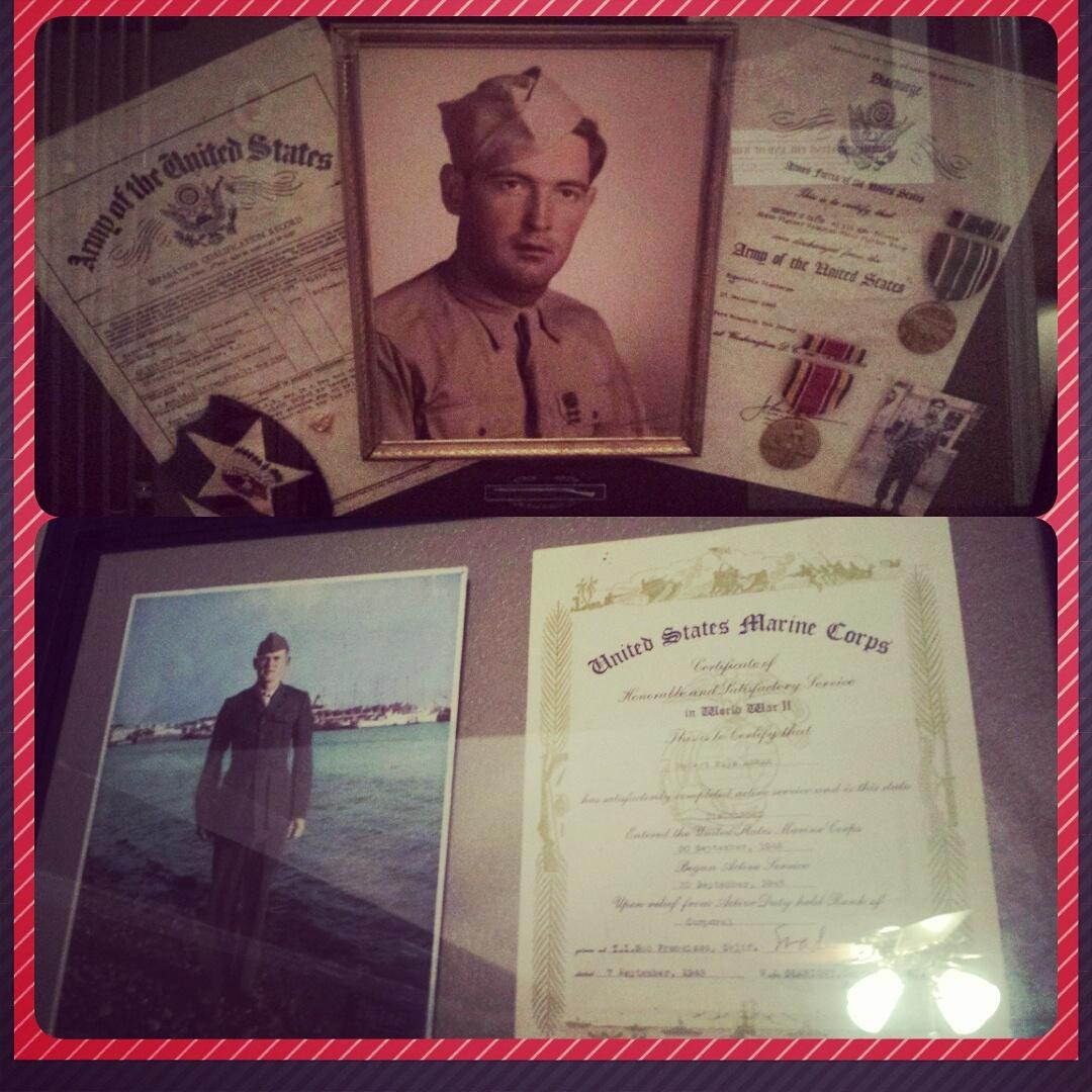 CourtneyCornist's tweet photo. @roncorning @WFAAalexa proud of my grandfathers Herbert Caine and Robert Abram for serving. Thank you! #IAMUP http://t.co/JXiZ3LfuAV