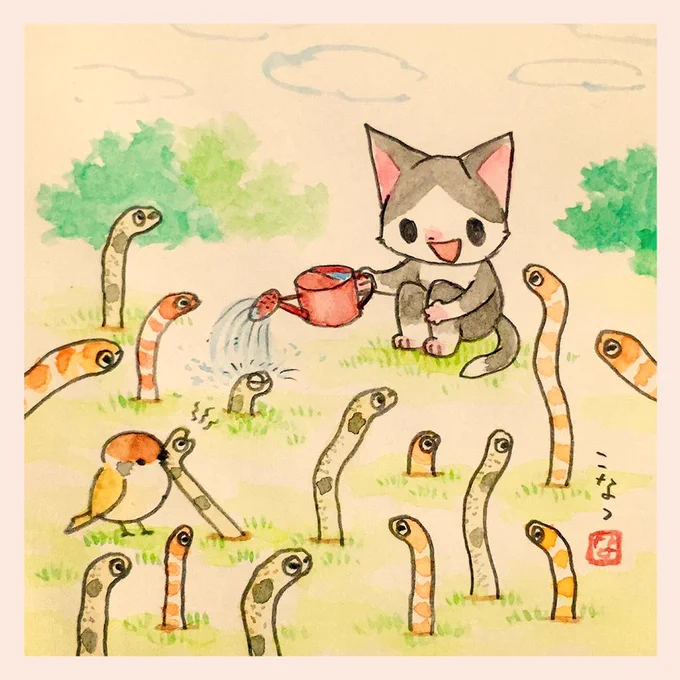 チンアナゴを庭に植えて観察して暮らしたい 