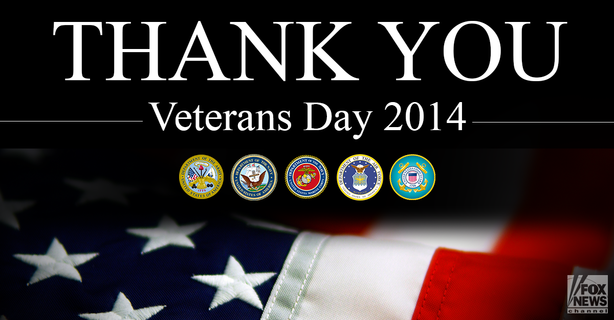 FoxNews's tweet photo. This Veterans Day, Fox News recognizes the military men and women who have served our great country. http://t.co/80066vXVFu