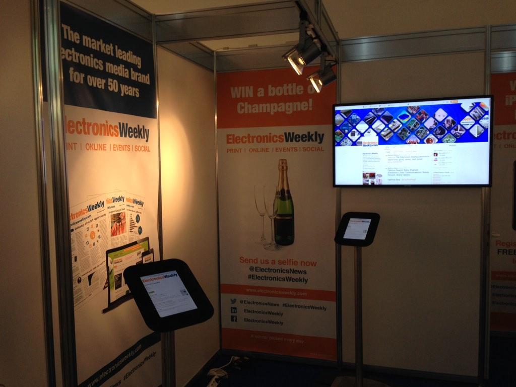 ElectronicsNews's tweet image. Send us a selfie to @ElectronicsNews from #elec14 #Electronica2014 for a chance to win champagne