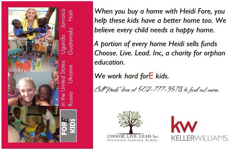 heidifore's tweet image. I found a way to combine my two passions: orphan care and helping people buy houses