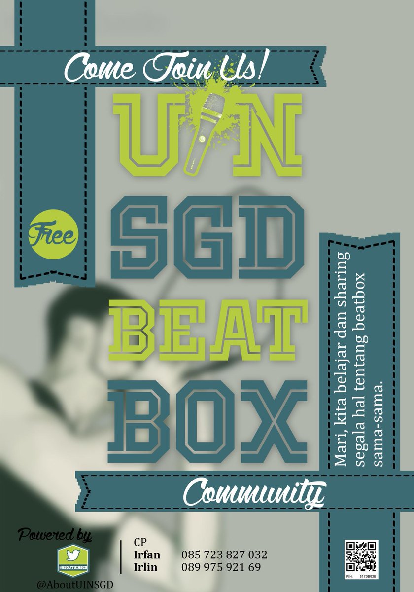 UINSGDBeatbox's tweet photo. Yg mau sharing dan bljar Beatbox, Come Join US UINer! cc @infoUINSGD @AboutUINSGD @DEMA_UINBandung http://t.co/ArQ9FeZyi5