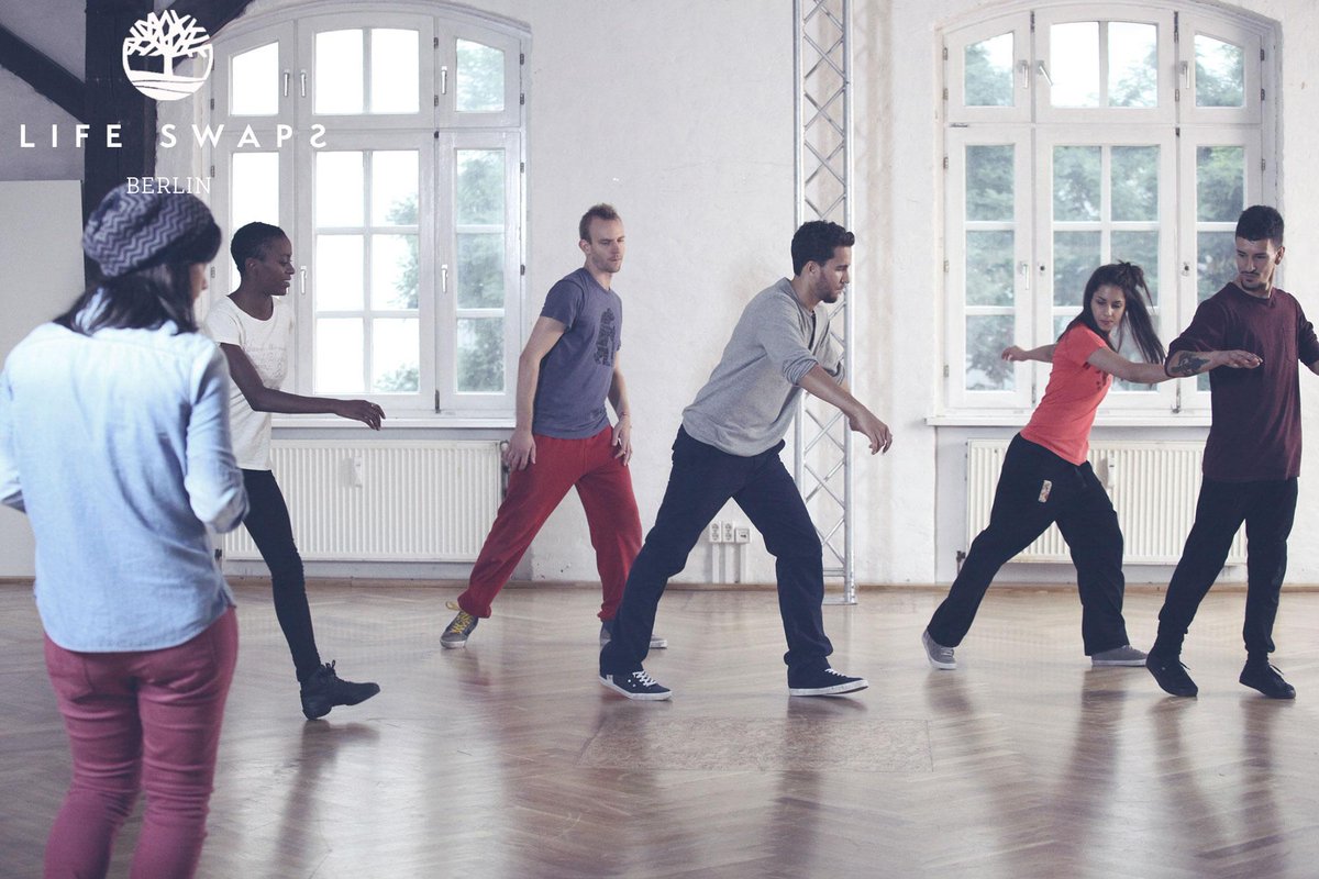 Timberland_EU's tweet photo. #Lifeswaps: Dance class in #Berlin! Claudia meets up with dance guru @ish0: http://t.co/9oDupPpAuy #inmyelement http://t.co/4wD724ygEg