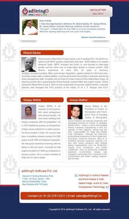 adStringO1's tweet image. #AdStringO Software welcome its investor on-board #CIO #Compression