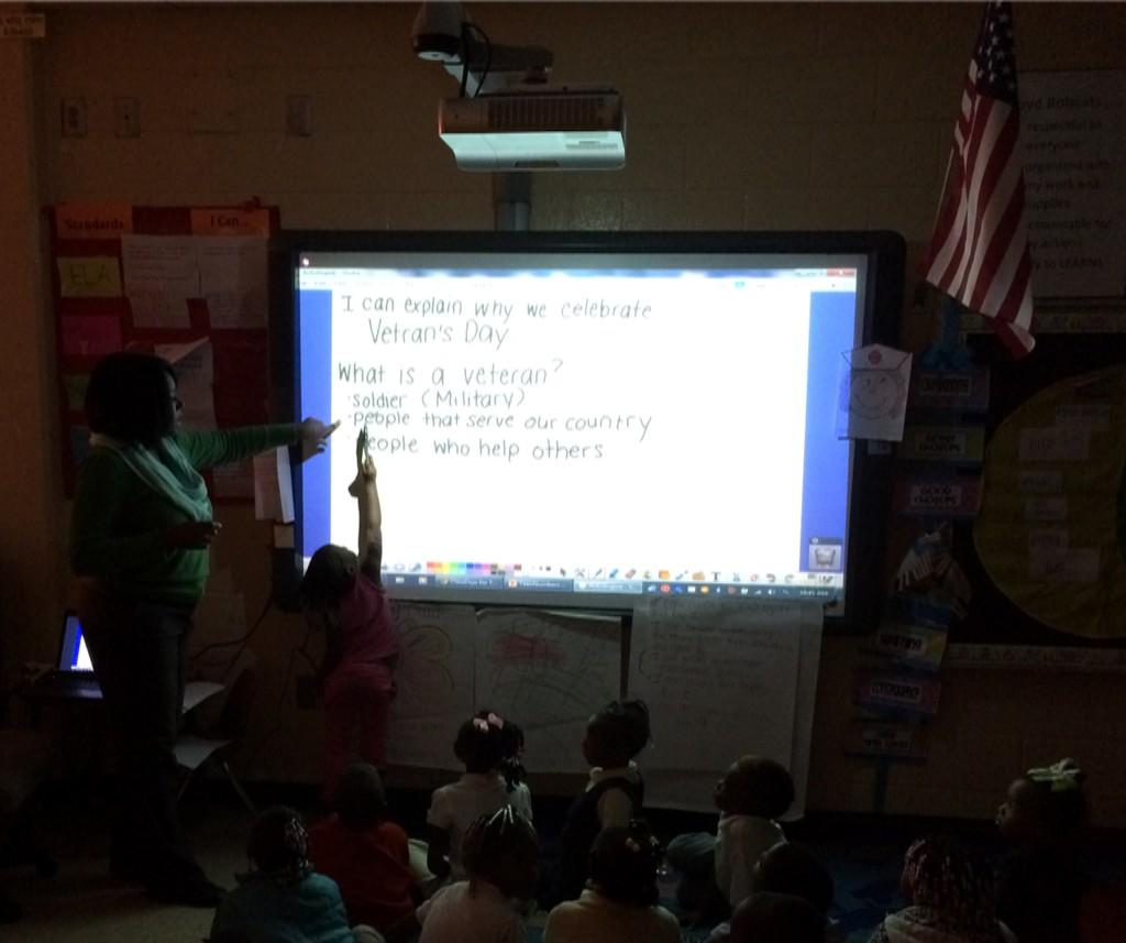 We're learning about Veteran's Day and engaging our students <a href="/BoydElementary/">Boyd Elementary</a>! <a href="/APSInstructTech/">APS IT Department</a> <a href="/apsupdate/">ATL Public Schools</a>