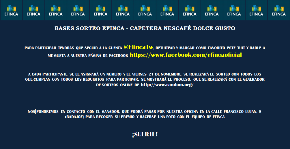 Efinca tweet media