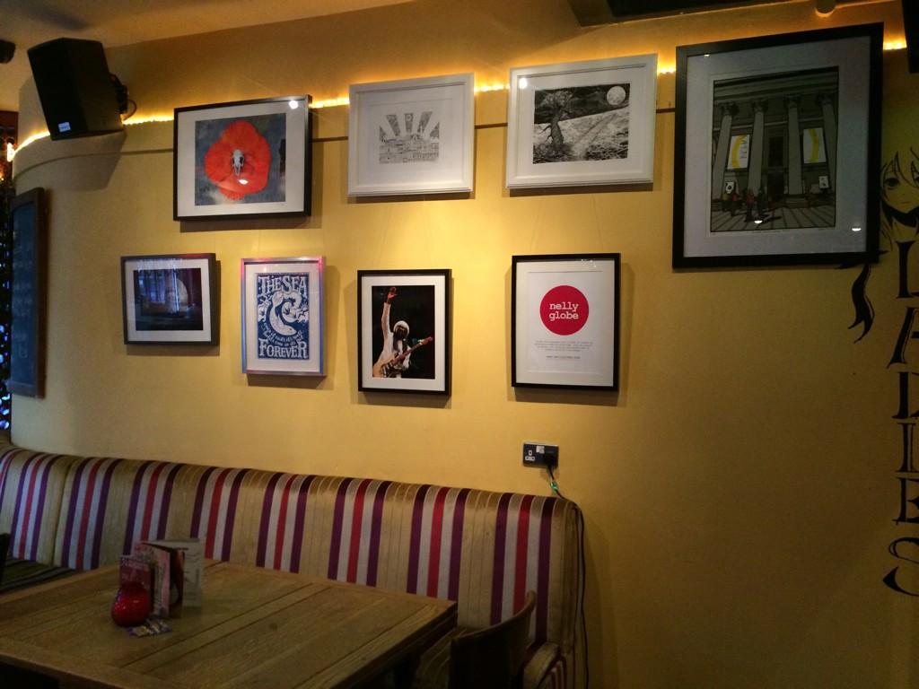 We have <a href="/nellyglobe/">Nelly Globe</a> here for an art auction on 25th November. Get down! oddbar.co.uk/art.php