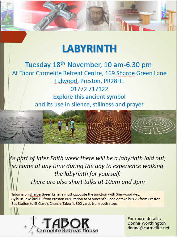 PrestonFaiths's tweet photo. Next Tues @IFWeek #Preston Tabor retreat house explore the #labyrinth http://t.co/mVVJ80P7Bj @uclanwhatson @blogpreston @sarah_fielden