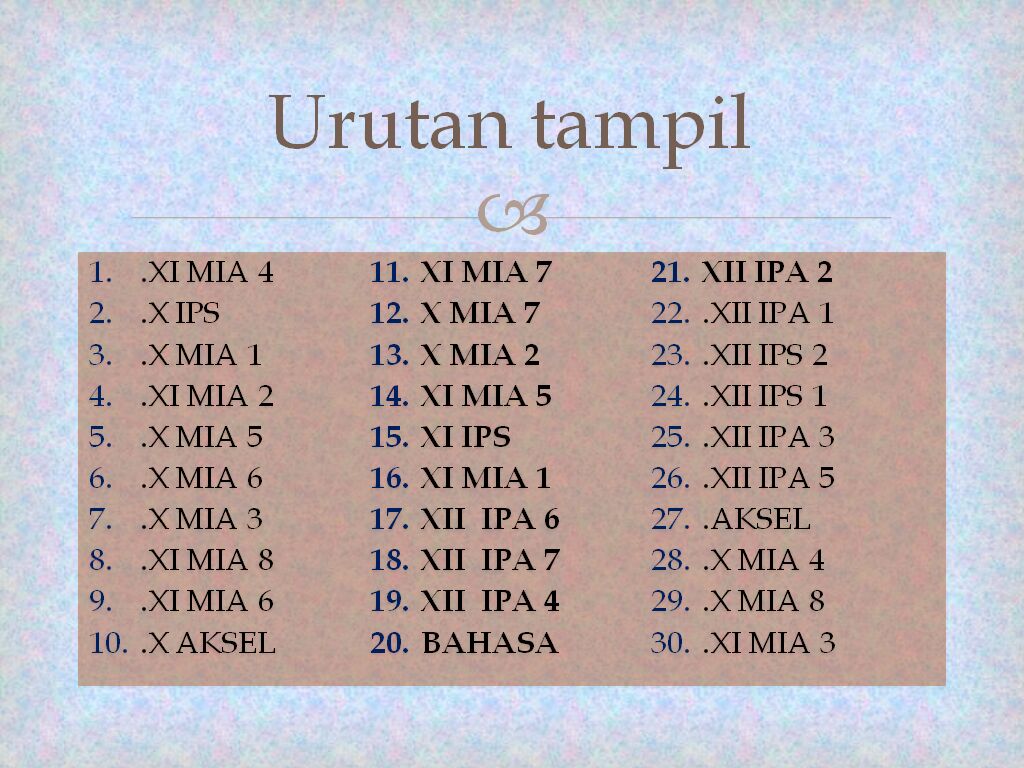 osismisa's tweet photo. Ini dia hasil undian inagurasi kelas. Go prepare your class! http://t.co/c3derMiNJo