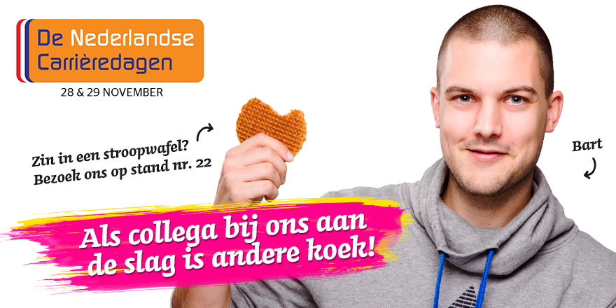 Wij zoeken developers! Bezoek ons tijdens de Nederlandse Carrièredagen, of bekijk ➜ dwd.li/18 #NCD14