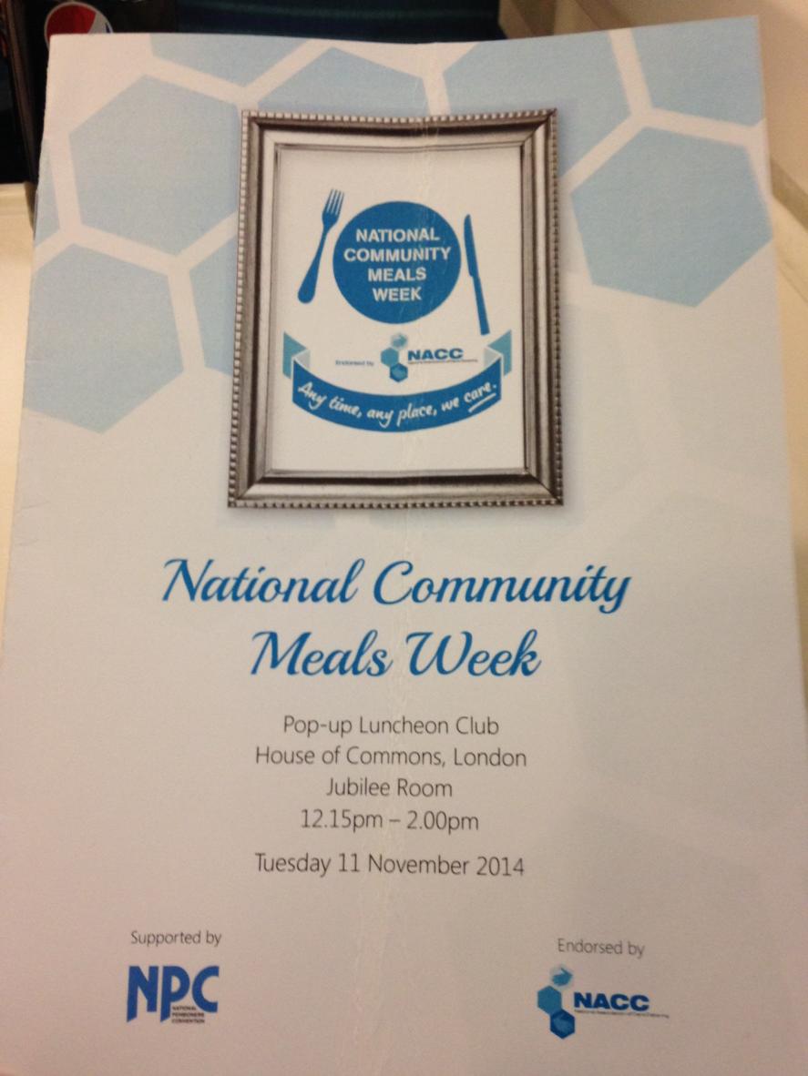 Very proud of my team today .. Fantastic food &amp; a great day <a href="/NACCCaterCare/">The NACC</a>  Pop up lunch club at the House of Commons