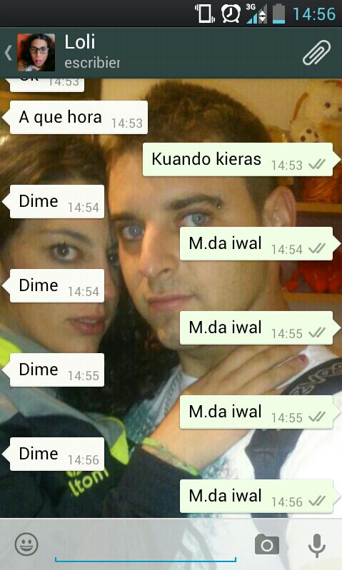 lorena5111992's tweet photo. @lolicharchera vaya conversacion entretenia ehhh!!! Jajaja http://t.co/JYOAZz3Bt3