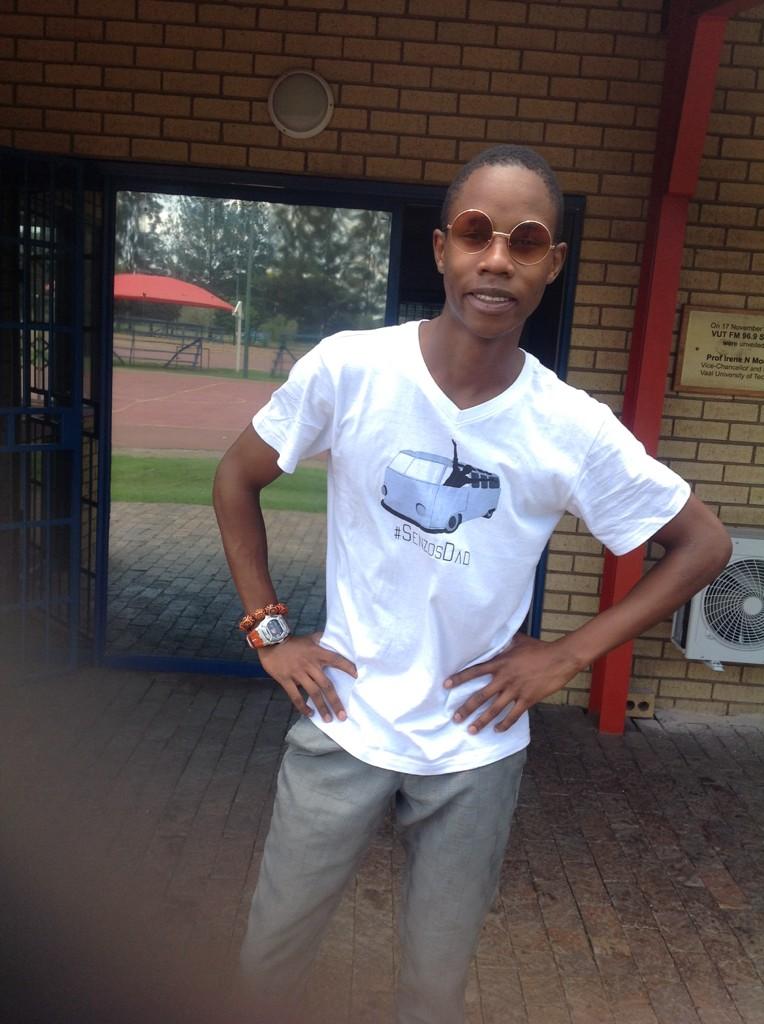 BOTC_'s tweet photo. @MordecaiStarz decide to rock a @SenzosDad t at the Show, Manje! #HustlersManual http://t.co/0ZnfPb65Ox