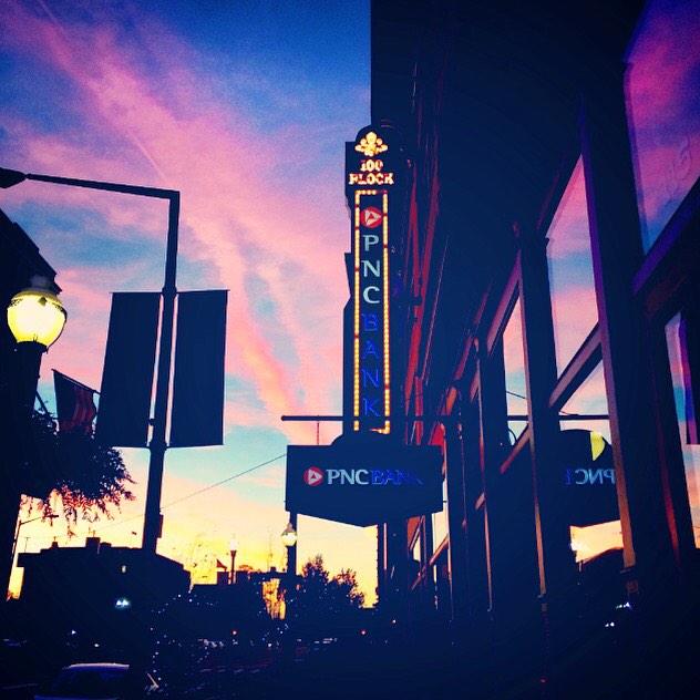 Snapped this outside our office last night! 💖 Where's your favorite spot to watch a sunset in area code 269?