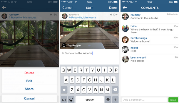 BlueWheelMedia's tweet photo. Instagram rolls out new Discovery Tab and Caption Editing! http://t.co/PnWCadurtP http://t.co/GOWiKNq1kb