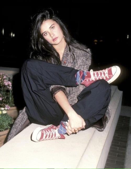 Happy 52d birthday, Demi Moore.  Born Nov 11, 1962.  Queen of the 1980s, star of Ghost. 