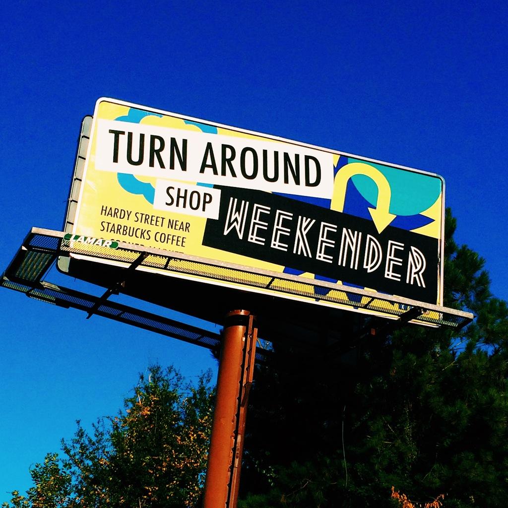 shopWKNDR's tweet image. Headed to the mall via 4th Street? #ThinkAgain #TurnAround #HelloWeekender