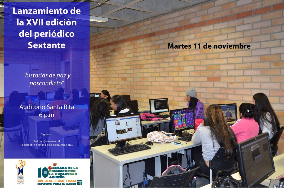 semanacpd's tweet photo. HOY es el gran día, Sextante llega a los espacios para el saber.
Ven al auditorio Santa Rita, 6 p.m. @Funlam http://t.co/axd31buBkk