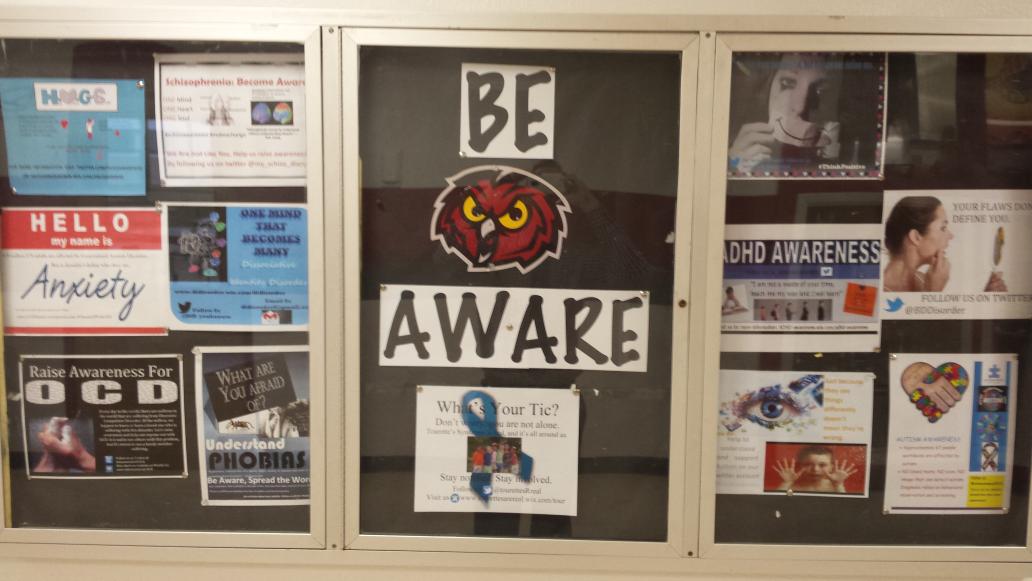 MrDParHigh's tweet photo. #HumanBehavior Raising Awareness for Psychological Conditions... check it out in front of the Cafe #Beaware  #PAC http://t.co/SKhPXUexQa