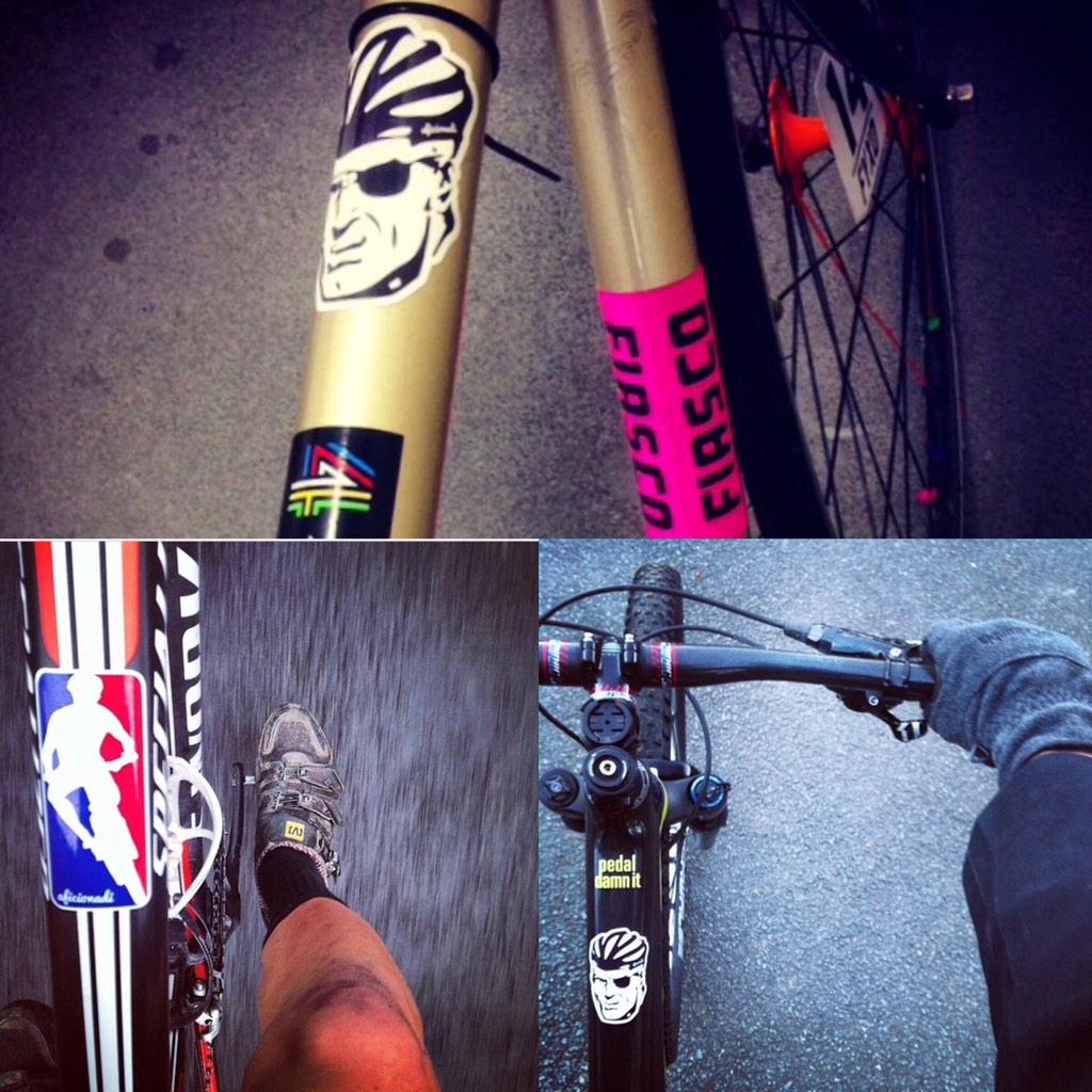 theaficionadi's tweet photo. Stickerzzz look tuff &amp; cover chips &amp; scratches. Thx to everyone who's slapped one on their rig! We love you all! http://t.co/8h0SzdgI7r