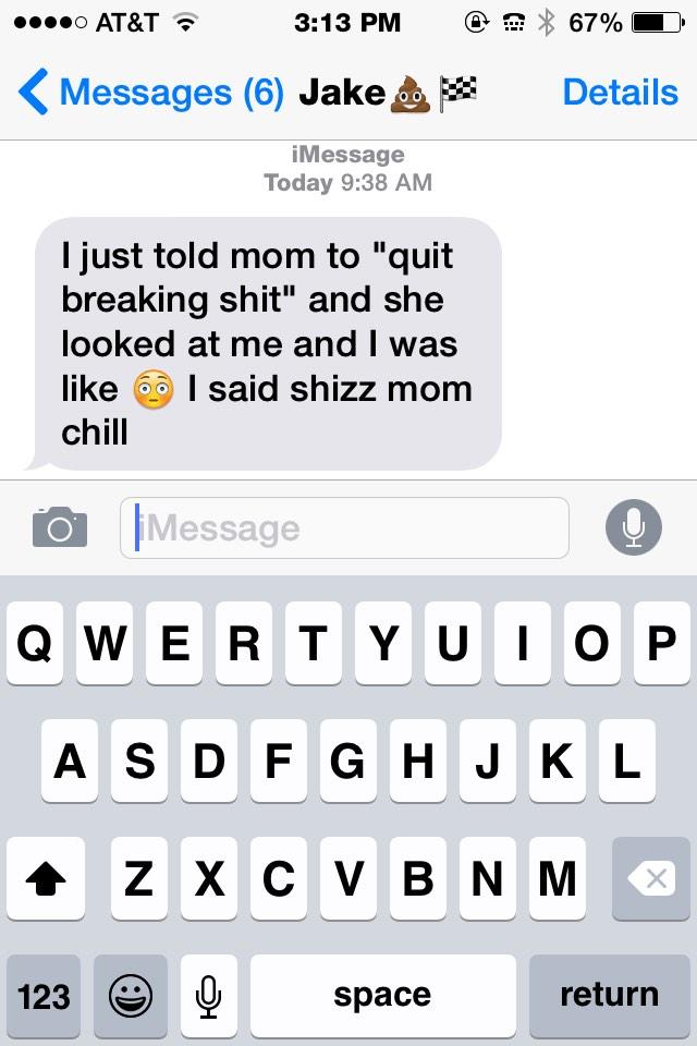 laur_greenfield's tweet image. When you accidentally curse in front of mom 😂 #smoothrecovery #isaidshizz