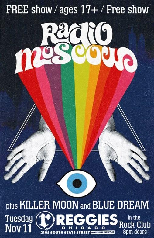 reggieslive's tweet photo. FREE SHOW TONIGHT! @radiomoscowband + @KillerMoonMusic +  @_BlueDreamBand_! Kickin' the party off at 8! #Amen http://t.co/S3mKCyZKzy