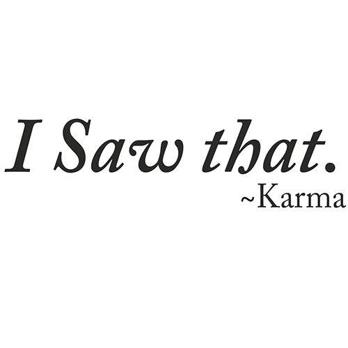 WesselAngel's tweet image. &quot;@mckennamarilyn: Karma&apos;s only a bitch if you are. marilynmckenna.com/fat-karma/ #ItMatters http://t.co/dso6DZIH53&quot;. A code I live by !
#notabitch