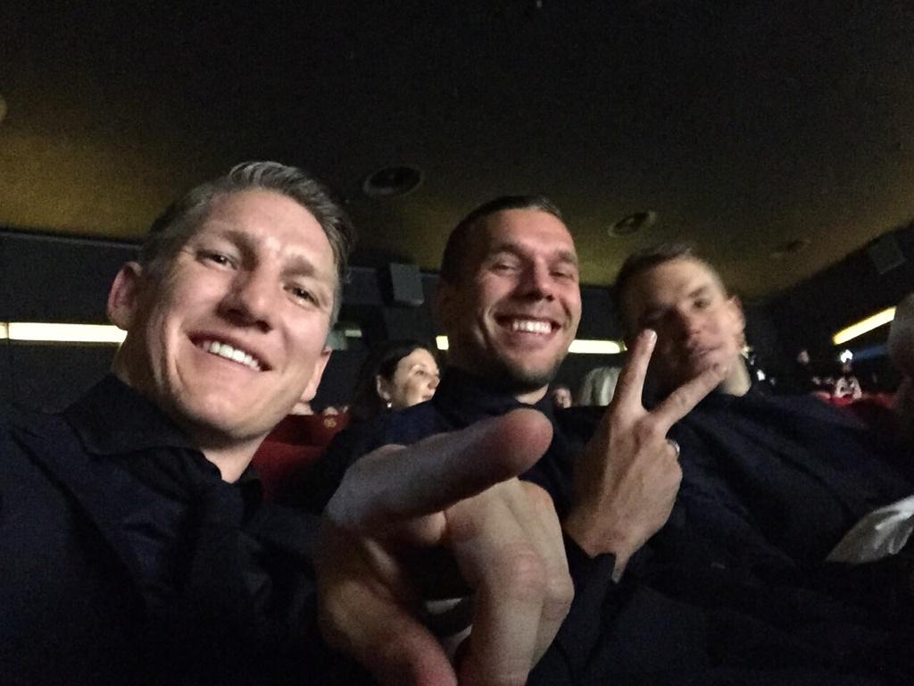 Spass gehabt gestern bei der Premiere "Die Mannschaft" #DFB #DieMannschaft #Schweini #Neuer #Poldi