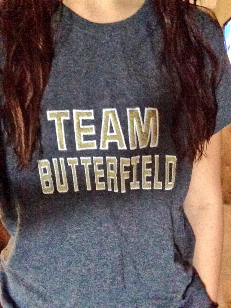 katefeaster's tweet photo. #TeamButterfield π₯ http://t.co/oVxn6Le0ge