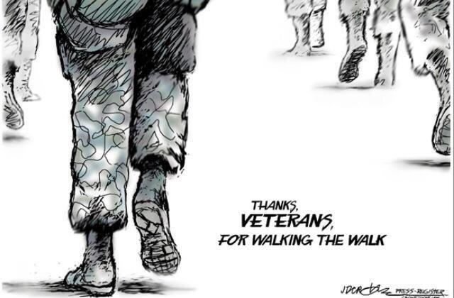 Thank you for walking the walk. #VeteransDay 🇺🇸