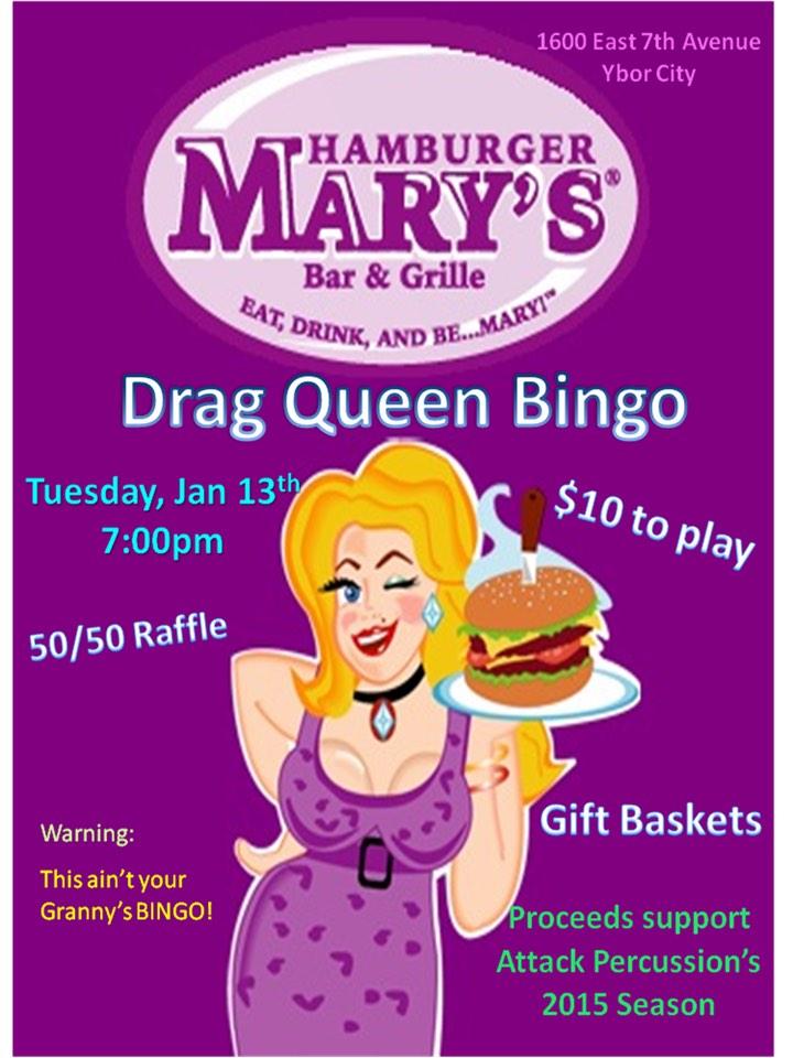attack2015's tweet photo. January 13th. Drag Queen Bingo. Will we see you there? #attackthefloor http://t.co/ZMJdphCeTH