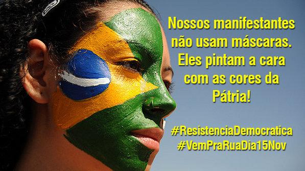 prosapolitica's tweet photo. Não temos nada a esconder! #ResistenciaDemocratica  #VemPraRuaDia15Nov #ForaPT http://t.co/AkrYChcX92