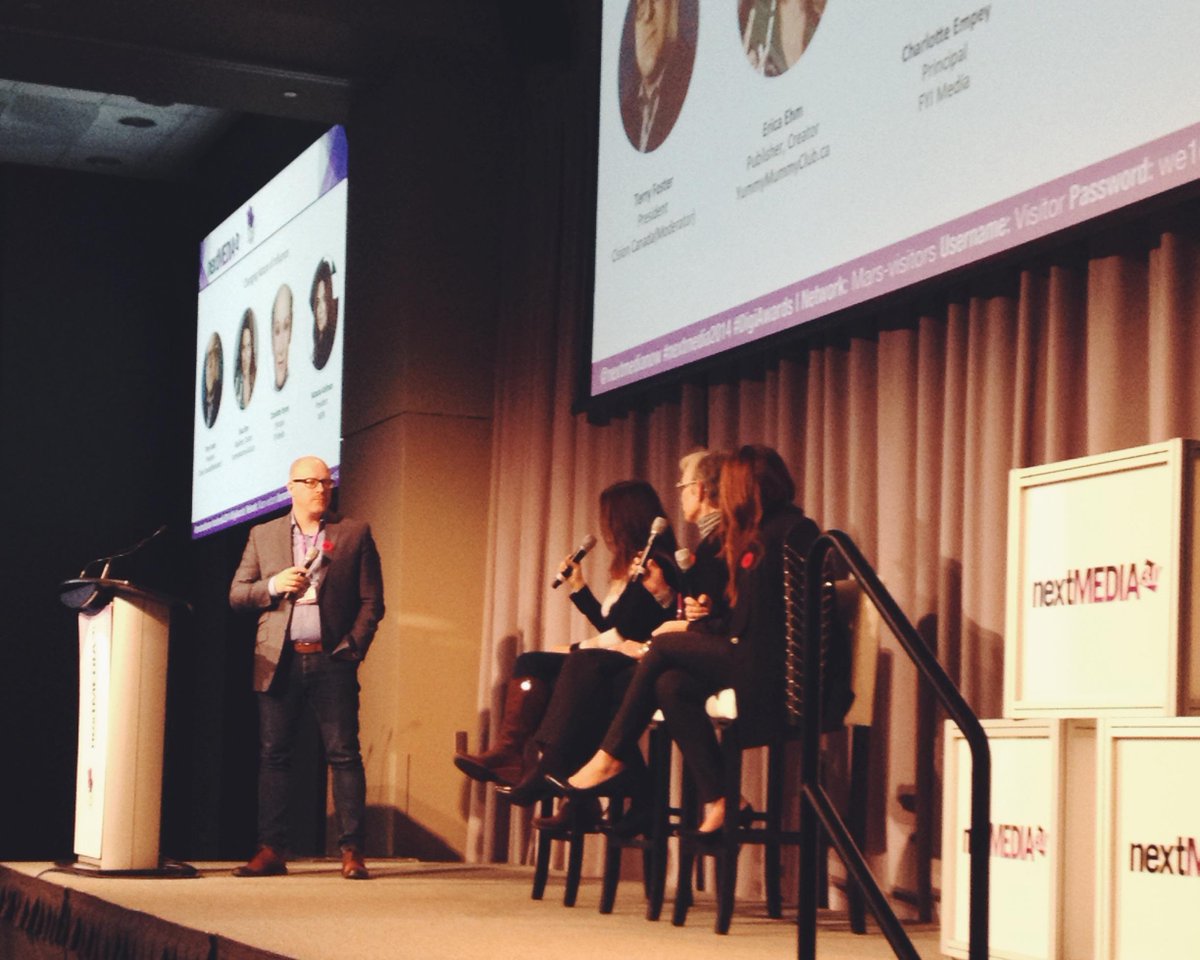 CNWGroup's tweet image. #Influencers are more than spokespeople. They&apos;re their own #media outlets now - @natashankpr #nextmedia2014