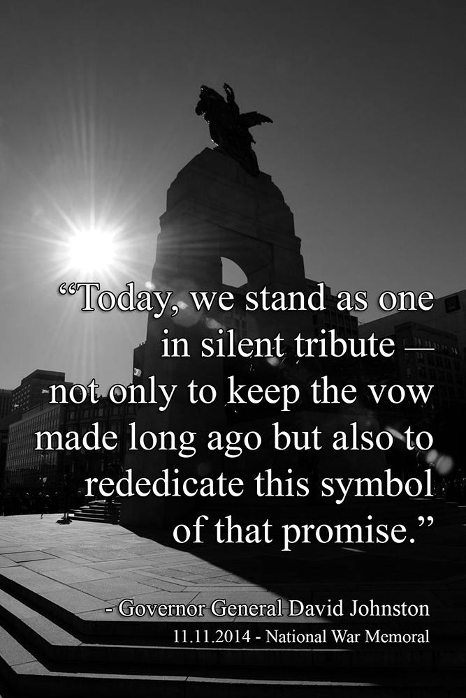GGCanada's tweet photo. My speech on #RemembranceDay as we honour sacrifices both past and present. http://t.co/Wna33C11Xw #RememberThem http://t.co/S8iEsZkFTQ