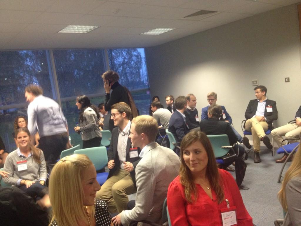 NatashaTasso's tweet photo. #ExperienceOracleDirect by playing musical chairs http://t.co/F8EflWZkD0