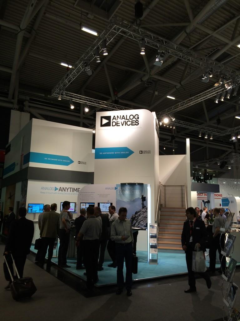 ADI_News's tweet photo. Amazing day at electronica! Stop by & see us all week at A4, Booth 159. #ADIelec #elec14 http://t.co/p4lgyXu1If
