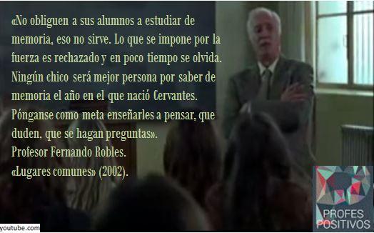 escueladcorazon's tweet photo. Profes de película 3: profesor Fernando Robles en "Lugares comunes"#profespositivos http://t.co/SAXNyFrHJz http://t.co/sZtYk5XV7m
