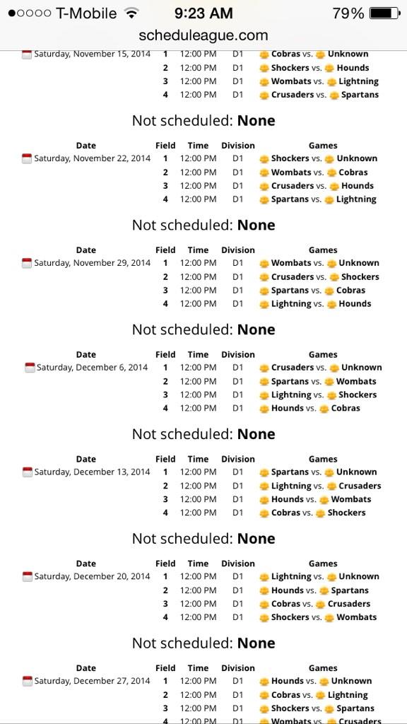 The_Real_Bfl's tweet photo. The schedule is in! http://t.co/nEVhPhUa1f