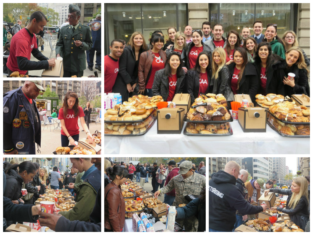 Honoring our heroes today by launching 'CAA Vets' &amp; volunteering @ our annual #VeteransDay breakfast w. <a href="/iava/">IAVA</a> in #NY!