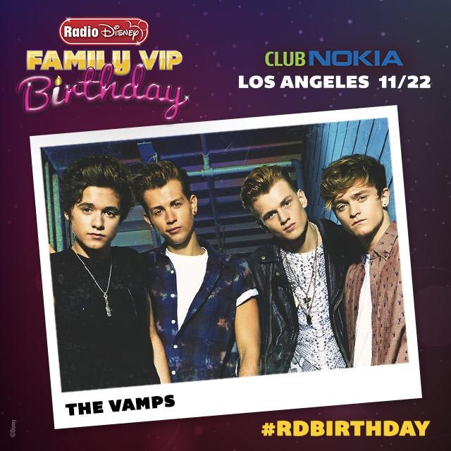 TheVampsband's tweet photo. Don't forget, we are playing the @radiodisney birthday show on Nov. 22nd! Lots of surprises in store #RDBirthday http://t.co/tBO5b43wbW